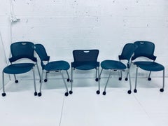 Jeff Weber "Caper" Stacking Desk or Office Chairs for Herman Miller