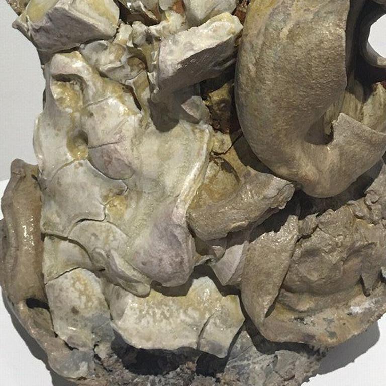 Intergalactic Vessel Series - Gray Figurative Sculpture by Jeff Whyman
