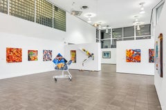 FOUR CARAMEL WAFERS - acrylic on canvas