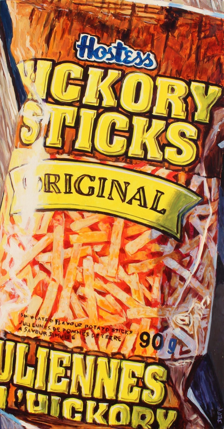 Jeff Wilson HICKORY STICKS acrylic on canvas For Sale at 1stDibs