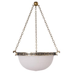 Jefferson 2112 Moonstone Glass Plafonnier Pendant Light