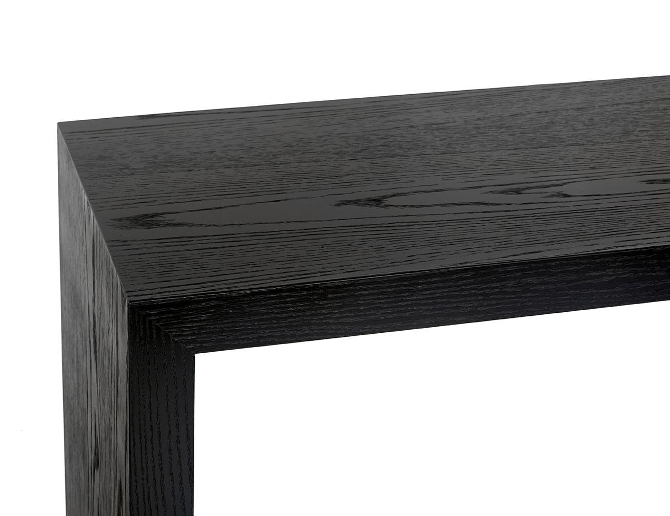 The Jefferson console is a Minimalist’s dream with a slim and clean profile ideal for small spaces.
