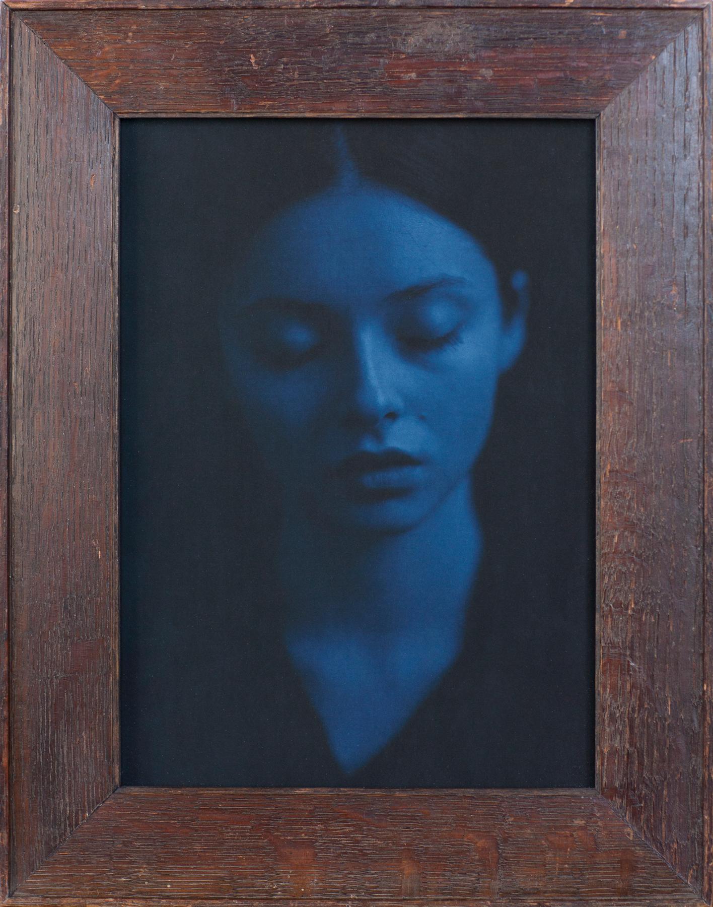 Alina (Blue Portrait) - Photograph by Jefferson Hayman