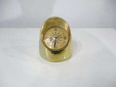 Jefferson Intermezzo Table Clock 24K plated in the style of George Nelson