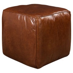 Jefferson Leather Sitting Cube