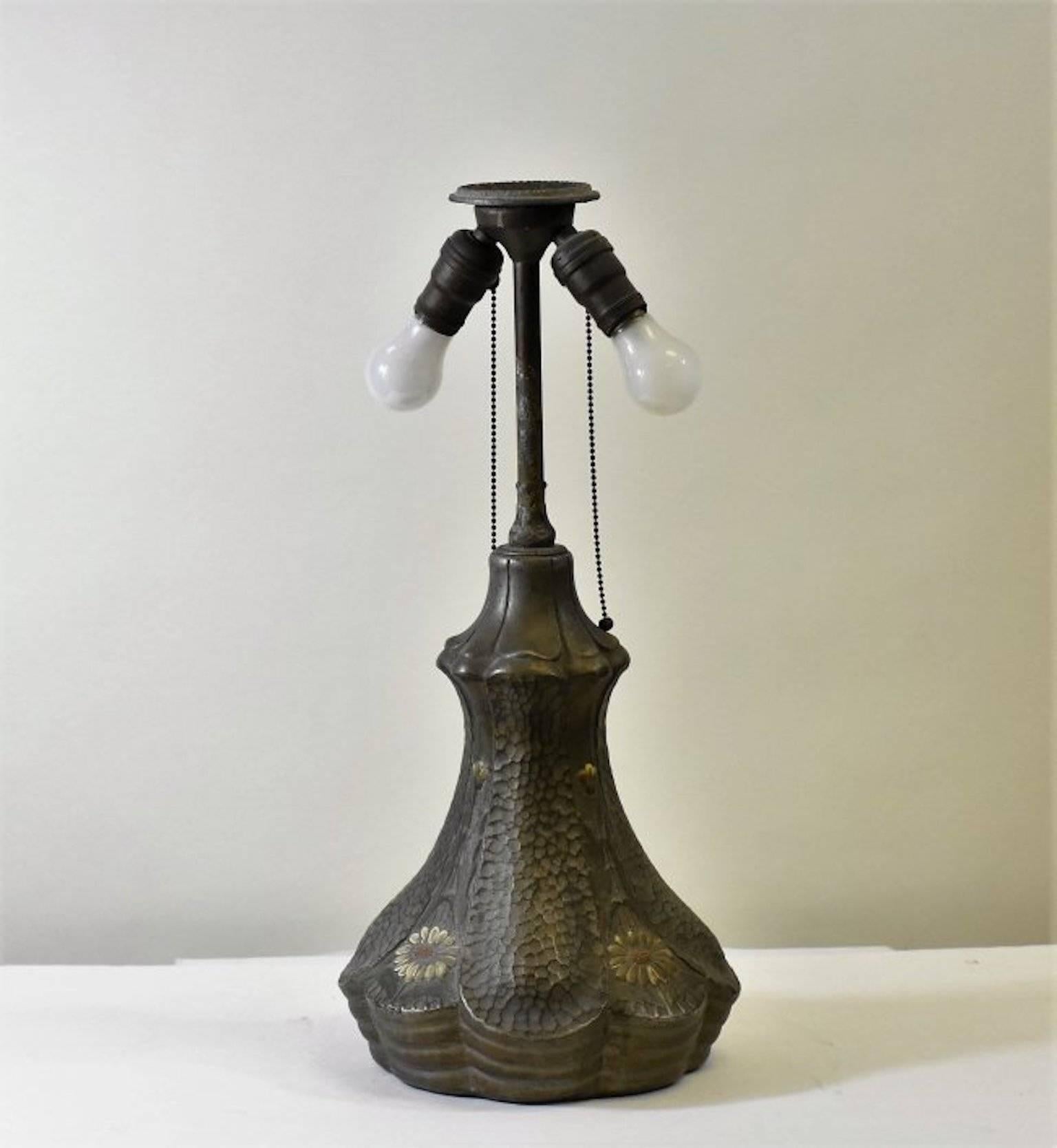 Beautiful vintage Jefferson reverse painted lamp. Art Deco look excellent shape.