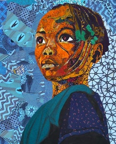 Beautification Marks (Fabric on canvas)
