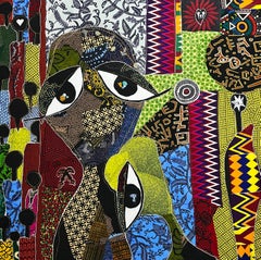 Career Motherhood (Fabric on canvas)