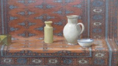 (B.1947) English Superb REALIST Still Life Original Oil Painting SIGNED