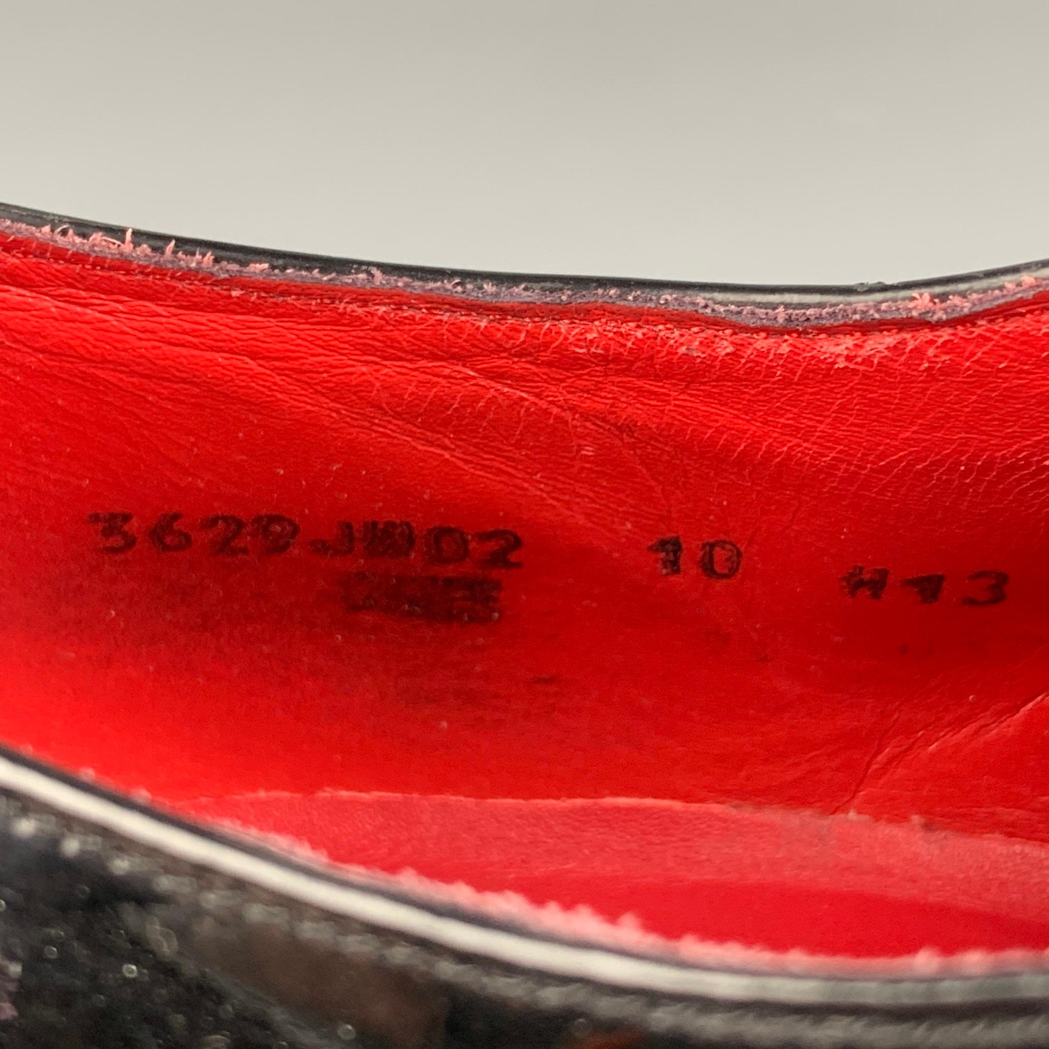 JEFFERY WEST Size 11.5 Black Patent Leather Lace Up Shoes 1