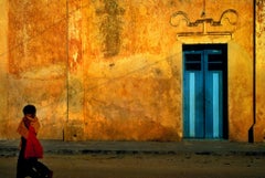 Boy and Golden Wall  Jeffrey Becom  16" x 20" archival framing