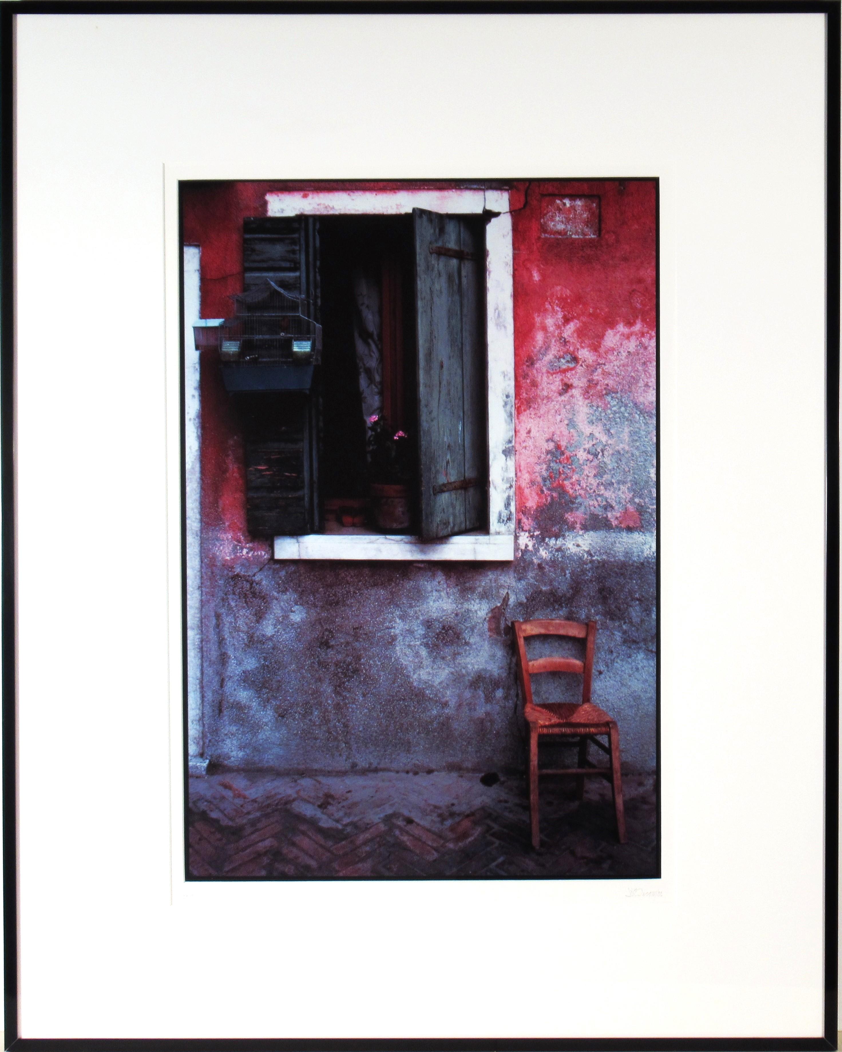Jeffrey Becom Figurative Photograph - Cane Chair, Burano, italy