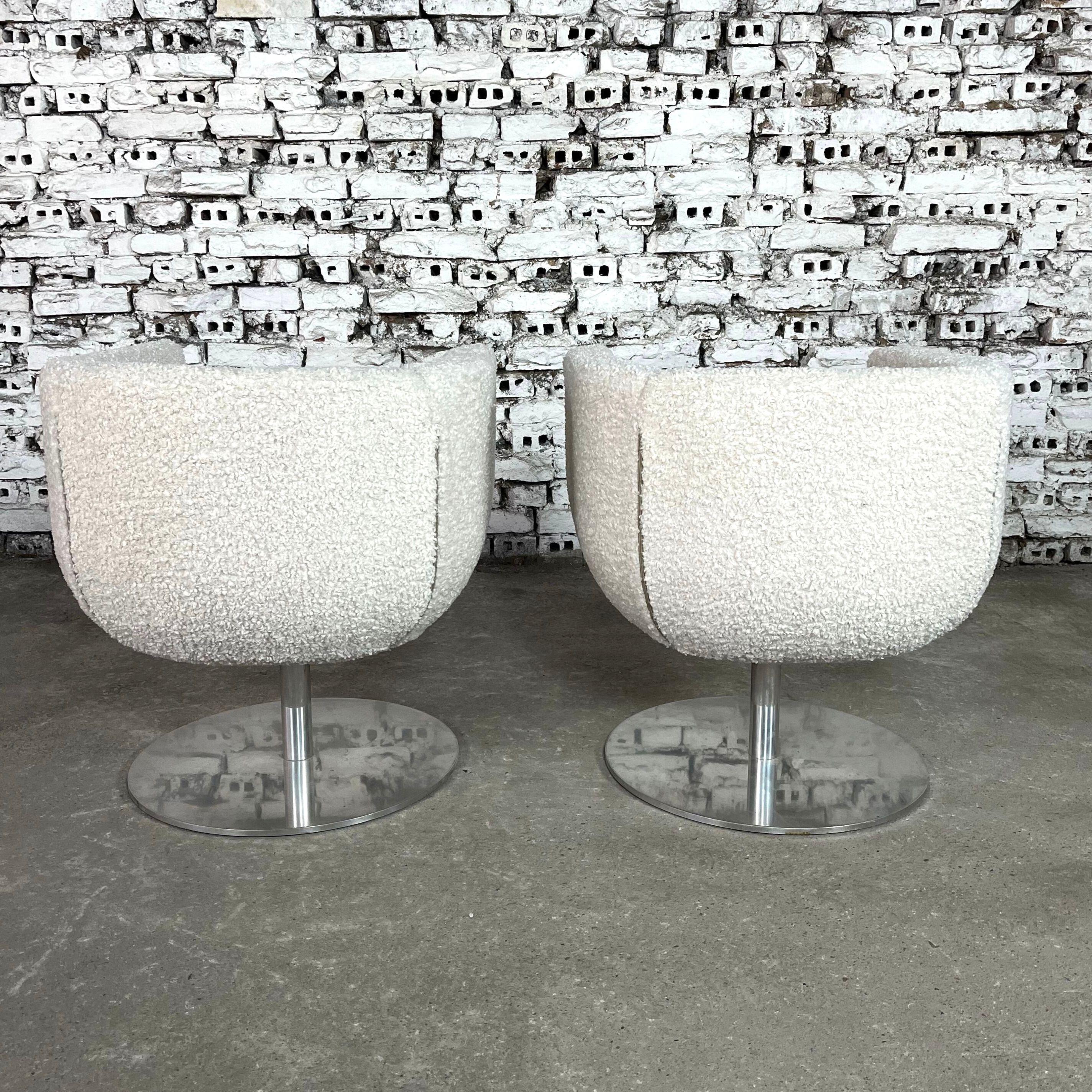 Mid-Century Modern Jeffrey Bernett for B&b Italia Tulip Chairs – A Pair For Sale