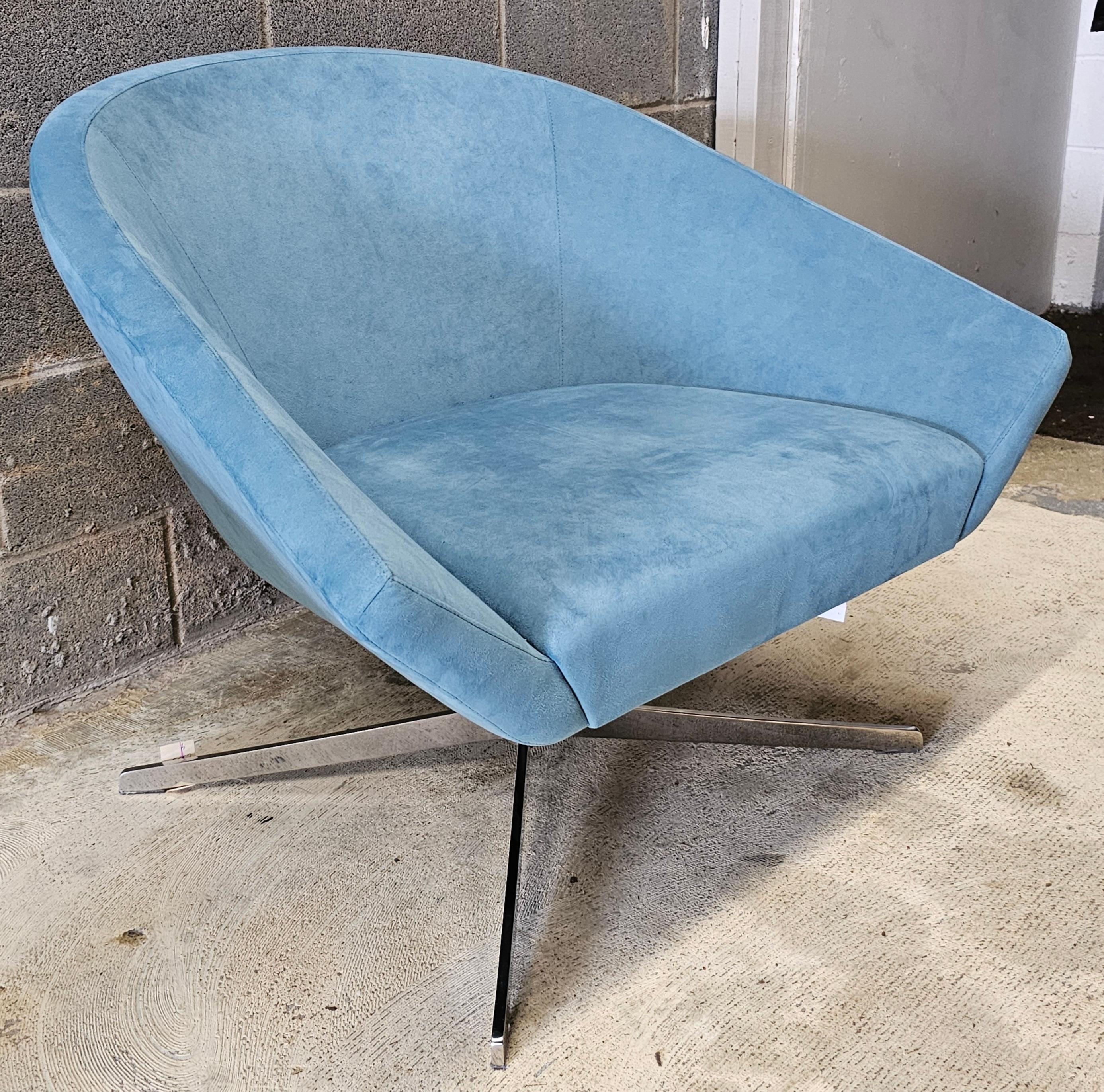 Jeffrey Bernett para Bernhardt Remy Sillón Giratorio Tapizado en Piel, Pareja Estadounidense en venta