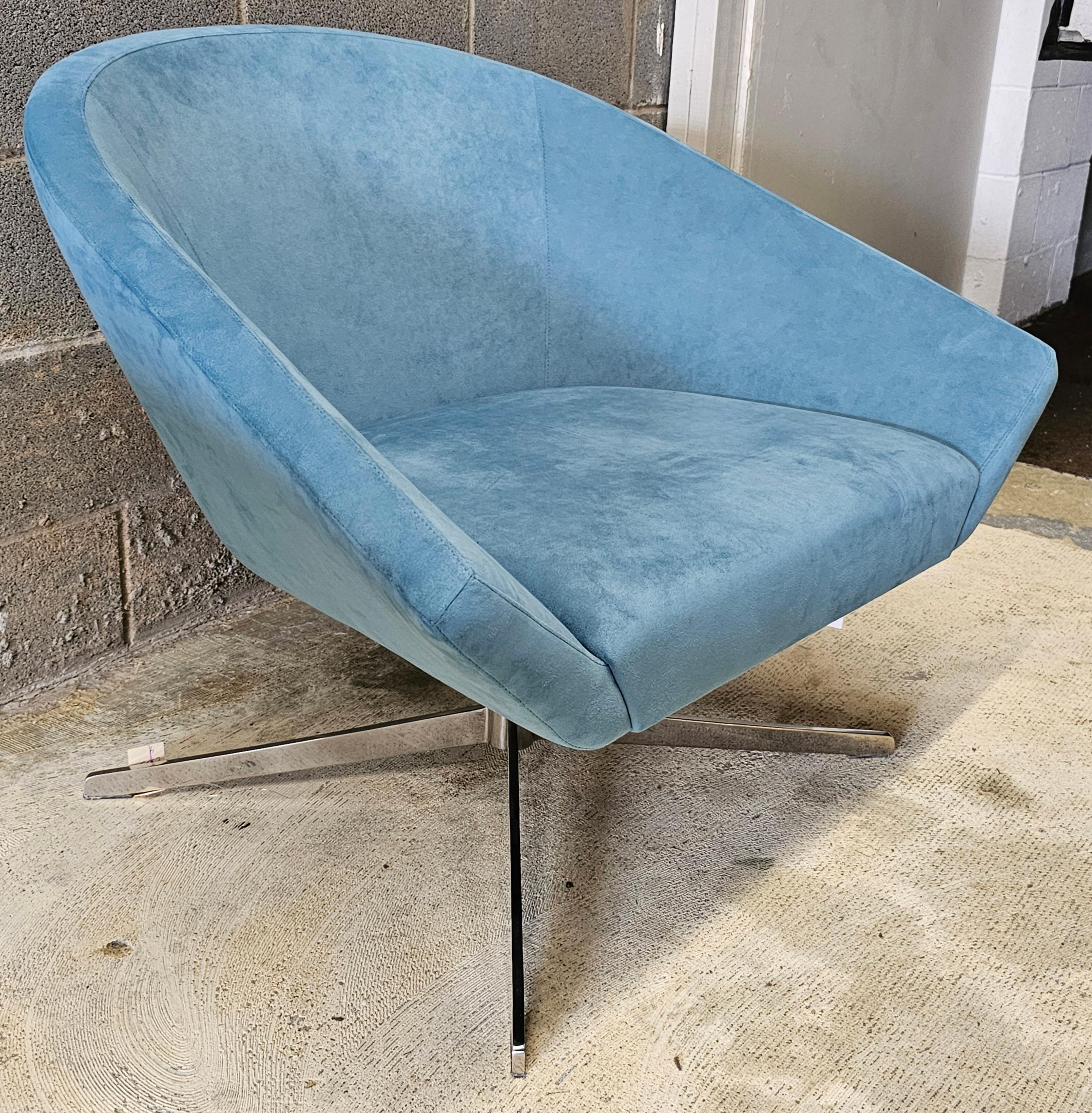 Jeffrey Bernett para Bernhardt Remy Sillón Giratorio Tapizado en Piel, Pareja en venta 1