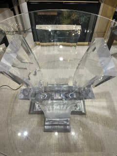 Tavolo da pranzo Jeffrey Bigelow in lucite da 48 pollici