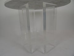Jeffrey Bigelow Signed and Dated Acrylic Table Base