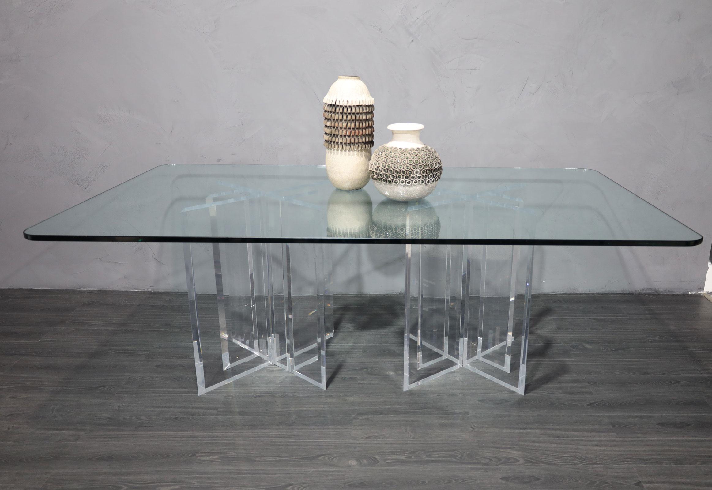 20th Century Jeffrey Bigelow Stella Prism Dining Table For Sale