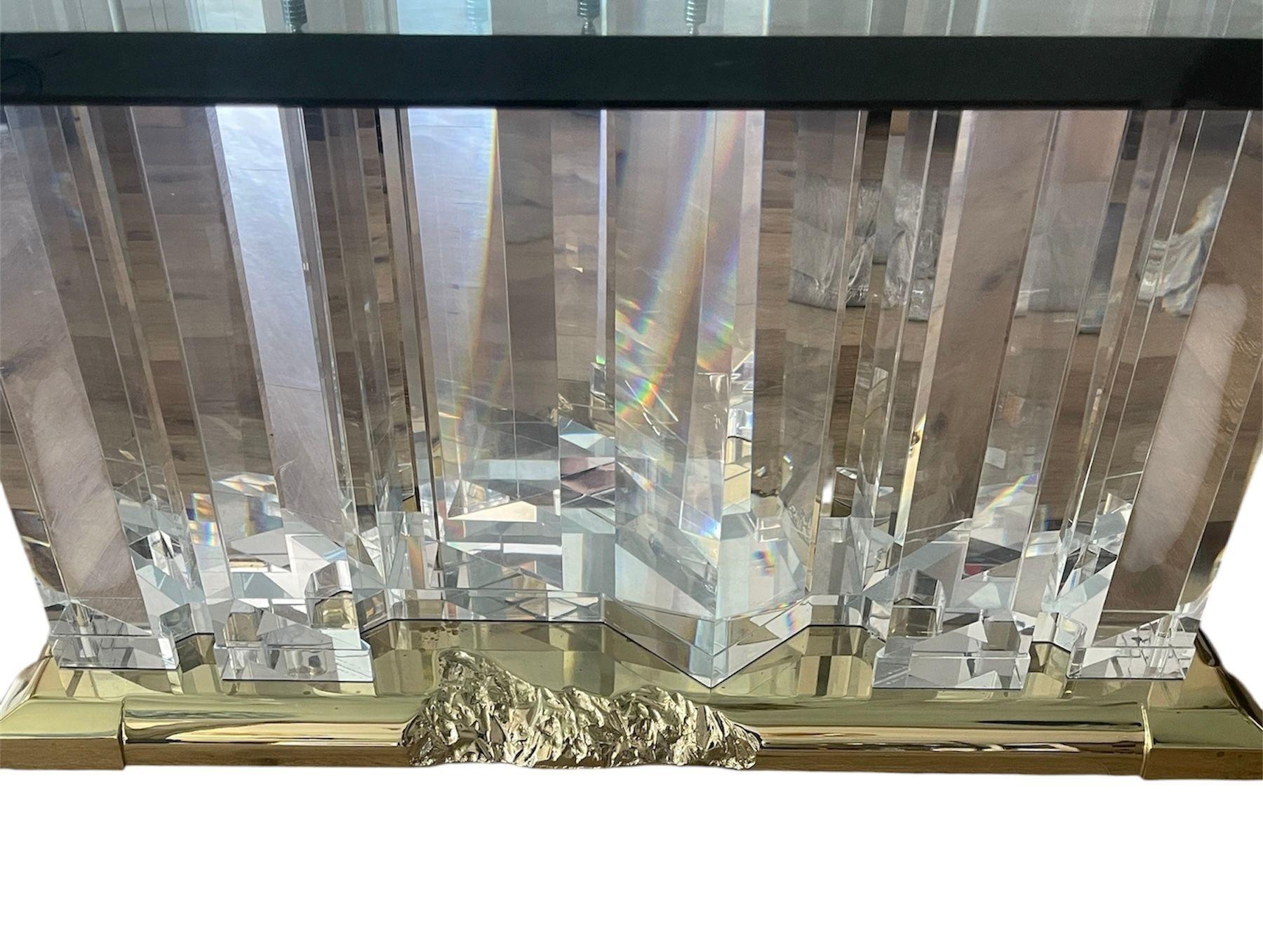 Jeffrey Bigelow “Towers” Signed Dining Table. USA, 1991. In Excellent Condition For Sale In Los Angeles, CA