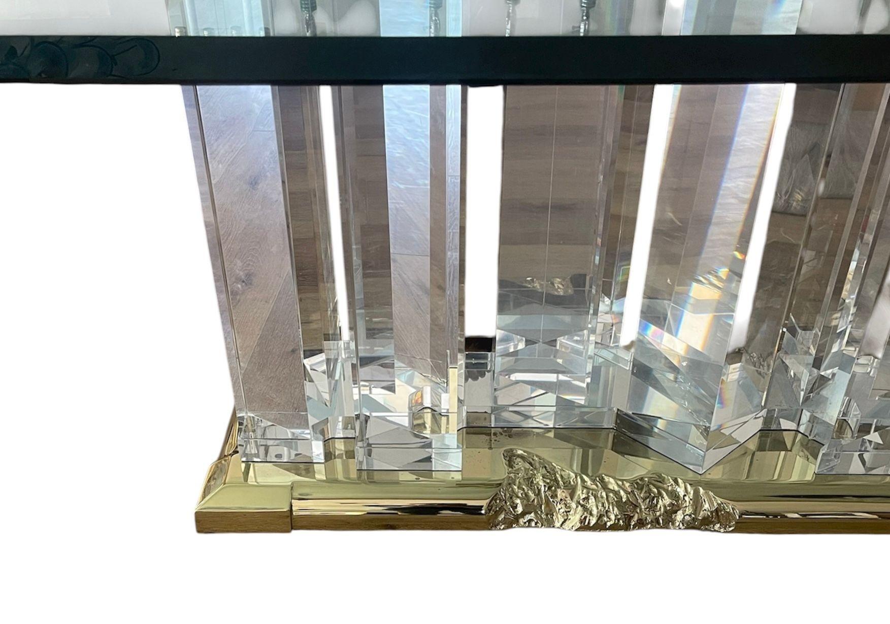 Bronze Jeffrey Bigelow “Towers” Signed Dining Table. USA, 1991. For Sale
