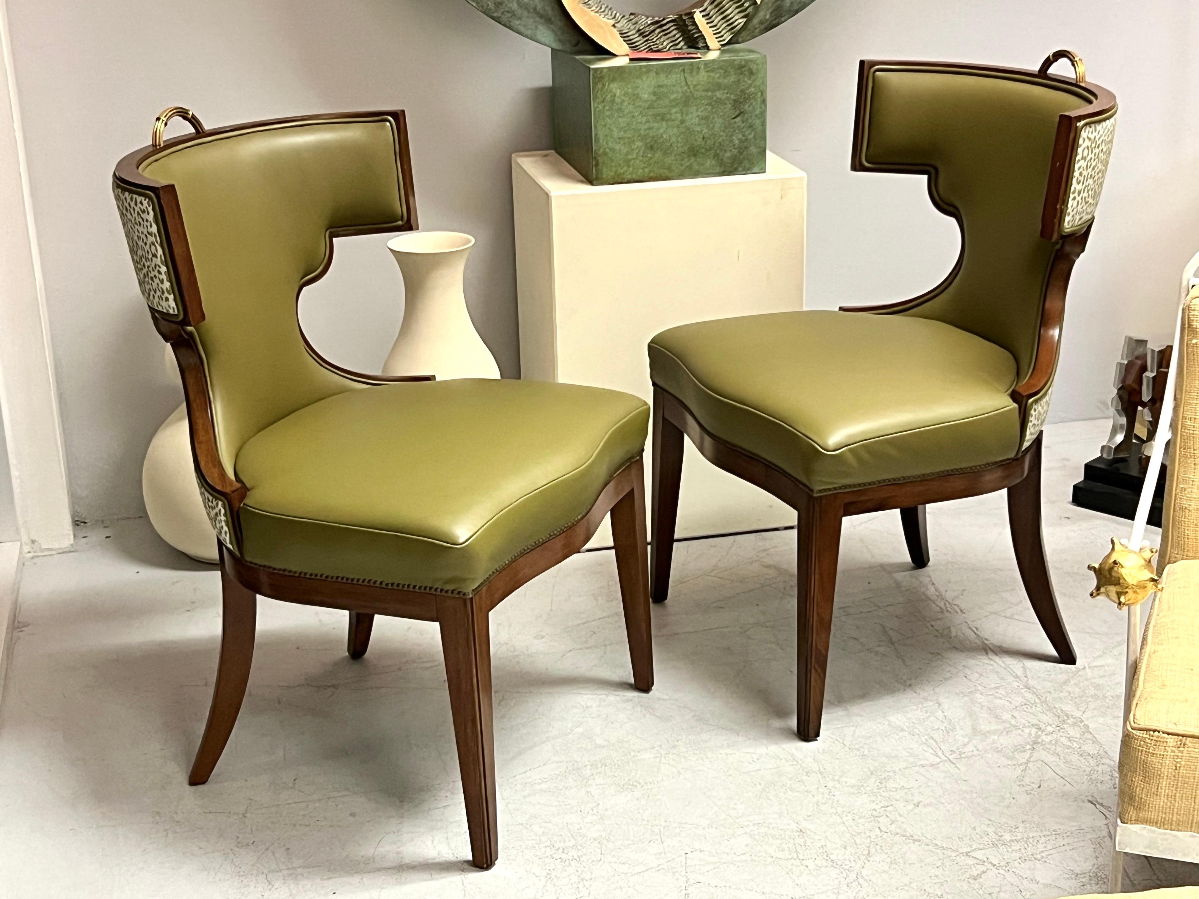 American Jeffrey Bilhuber Set of 4 Dining  Occasional Chairs 