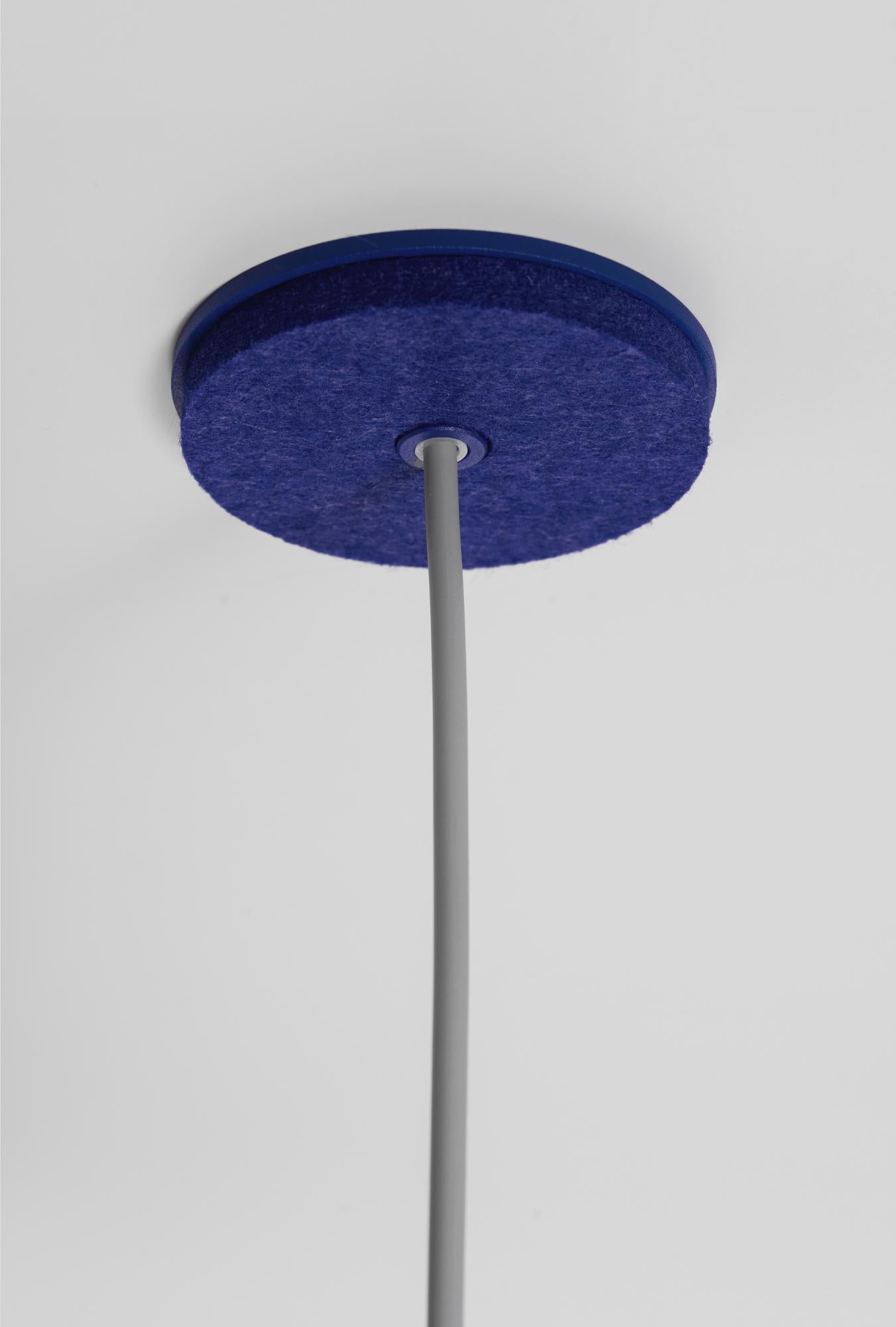 Ukrainian Jeffrey Blue Pendant Lamp by +kouple For Sale