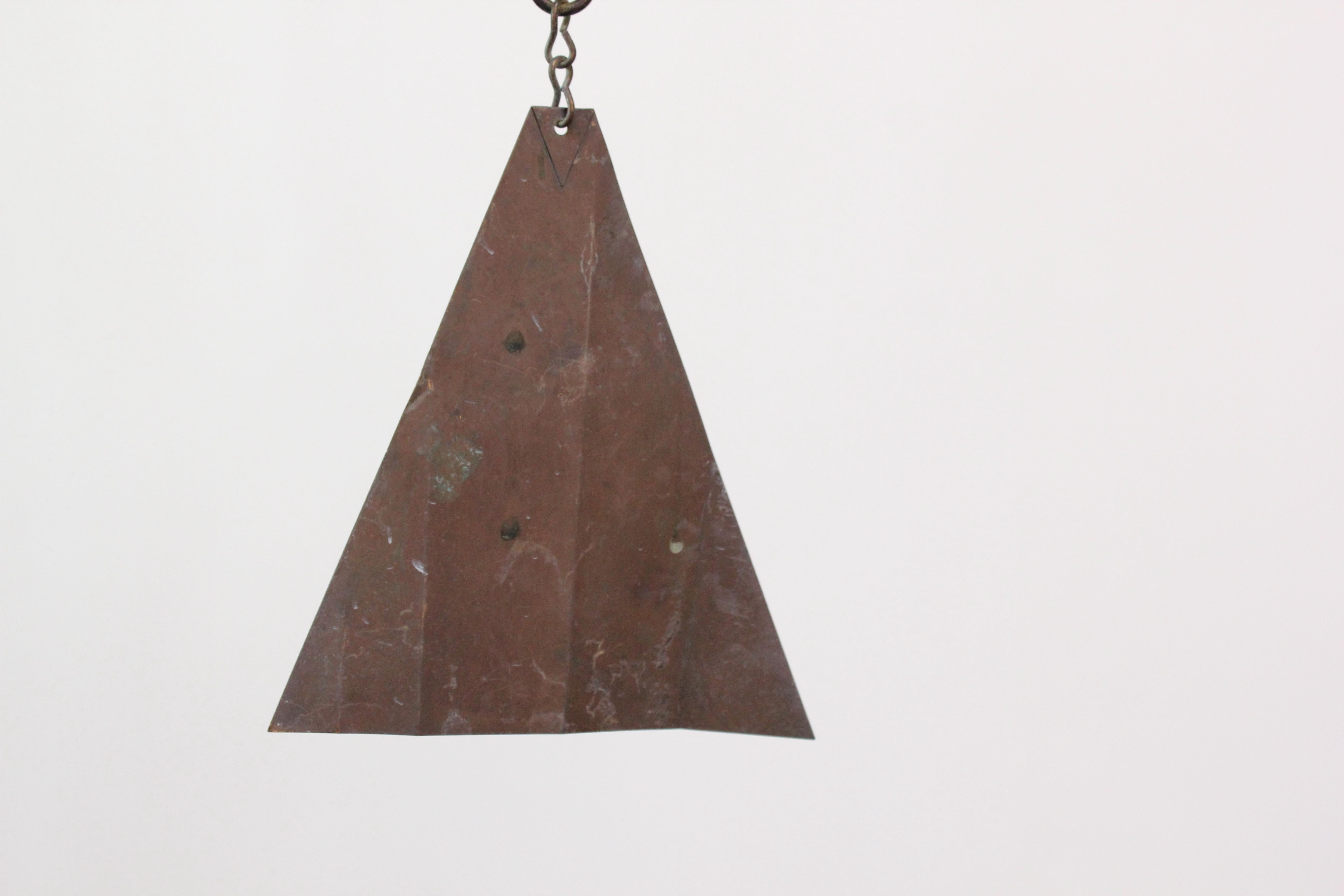 Jeffrey Cross for HHBW Vintage Patinated Bronze Bell / Wind Chime After Soleri 4