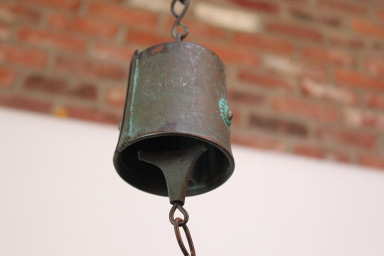 Jeffrey Cross for HHBW Vintage Patinated Bronze Bell / Wind Chime