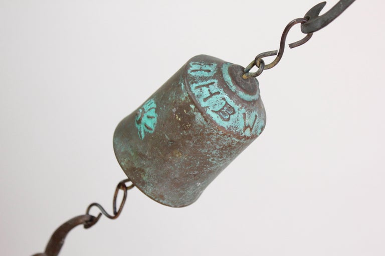 Jeffrey Cross for HHBW Vintage Patinated Bronze Bell / Wind Chime