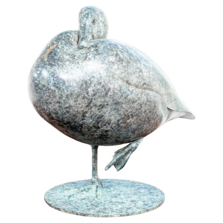 Jeffrey Dashwood (Brite, geb. 1947) Nummerierte und signierte Bronzegans-Skulptur im Angebot