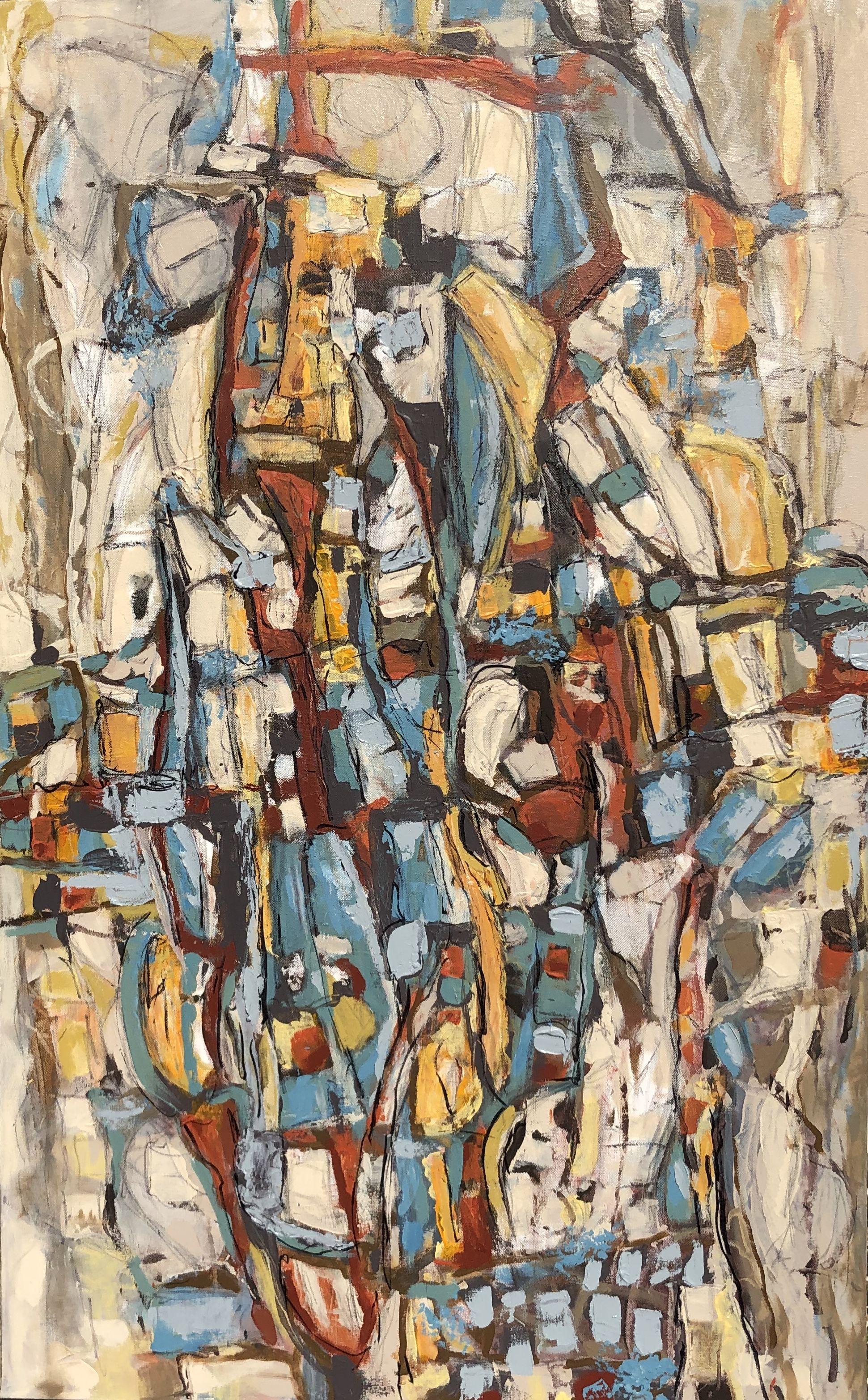 EVOLUZIONE # 11, Pittura, Acrilico su tela - Painting di Jeffrey Davies