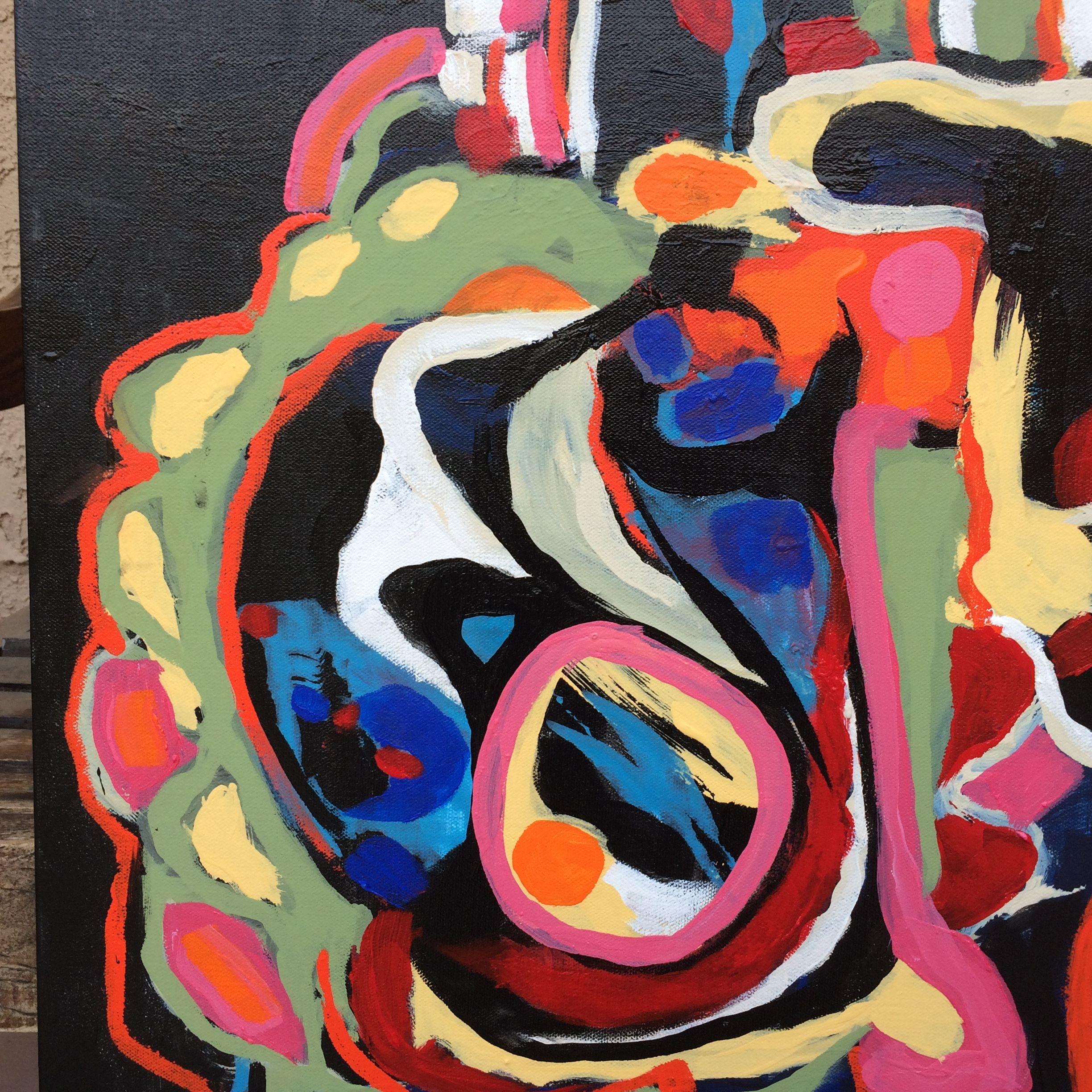 NEGRITOS # 10, Pittura, Acrilico su tela - Painting di Jeffrey Davies