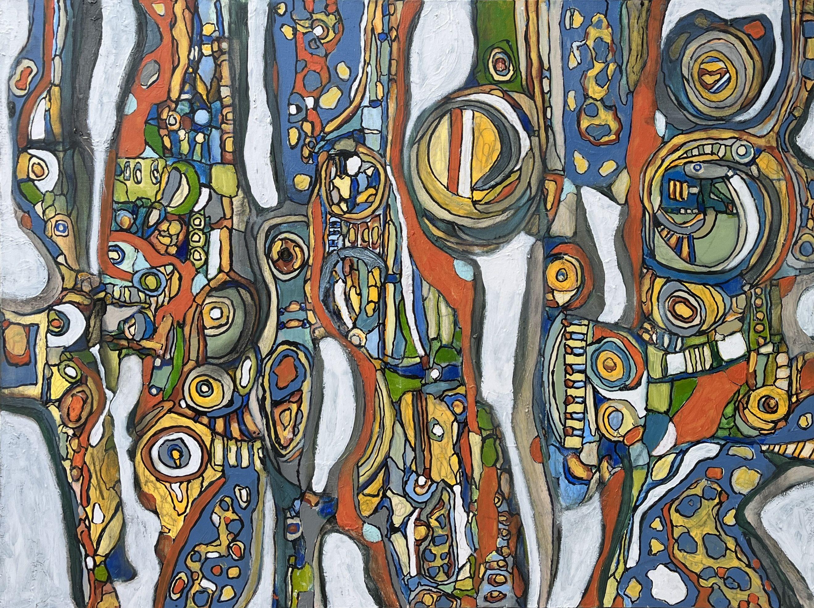 Jeffrey Davies Abstract Painting - NUBLADO # 15, Painting, Acrylic on Canvas