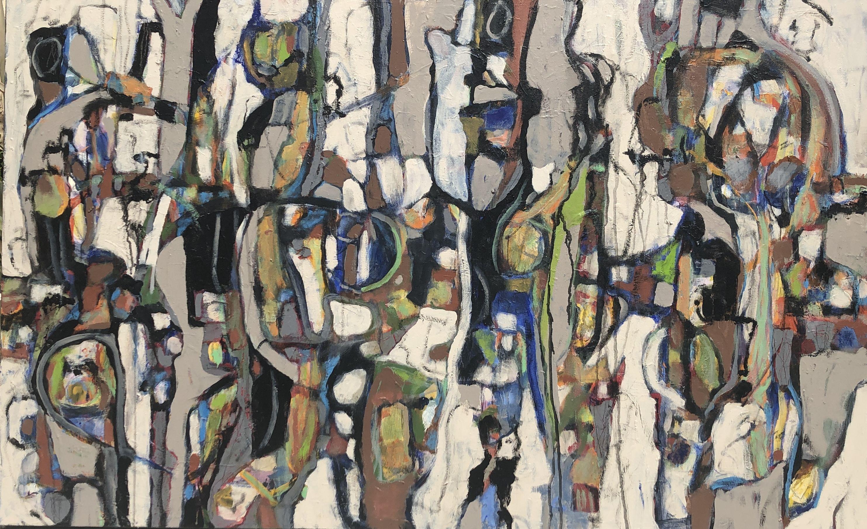 Jeffrey Davies Abstract Painting - Nublado # 7, Painting, Acrylic on Canvas