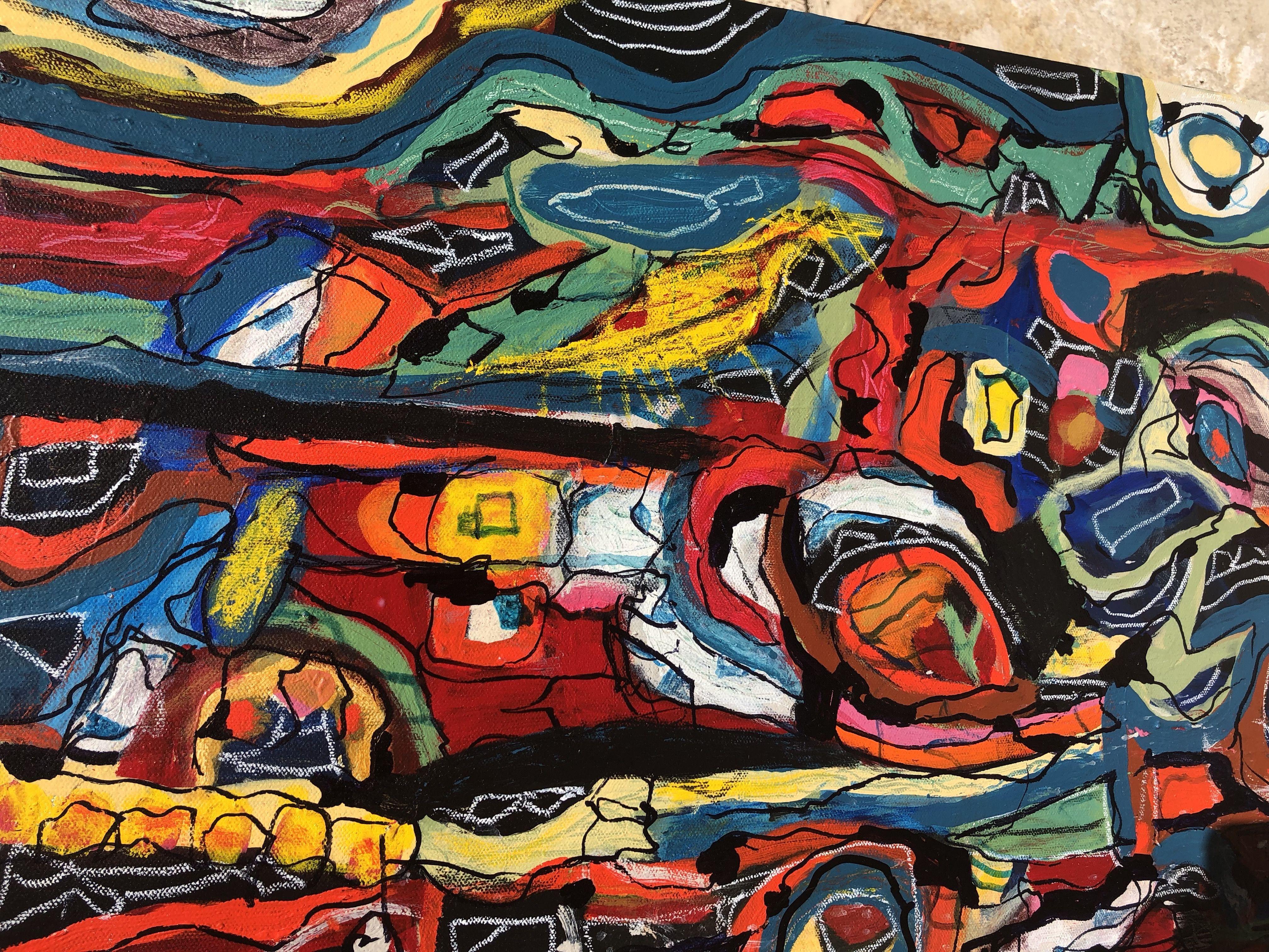 OBSESSION # 18, Pittura, Acrilico su tela - Painting Astratto di Jeffrey Davies