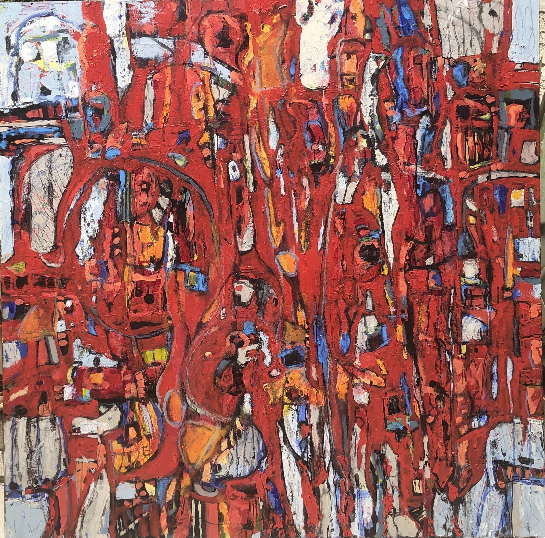 OBSESSION # 33, Gemälde, Acryl auf Leinwand – Painting von Jeffrey Davies