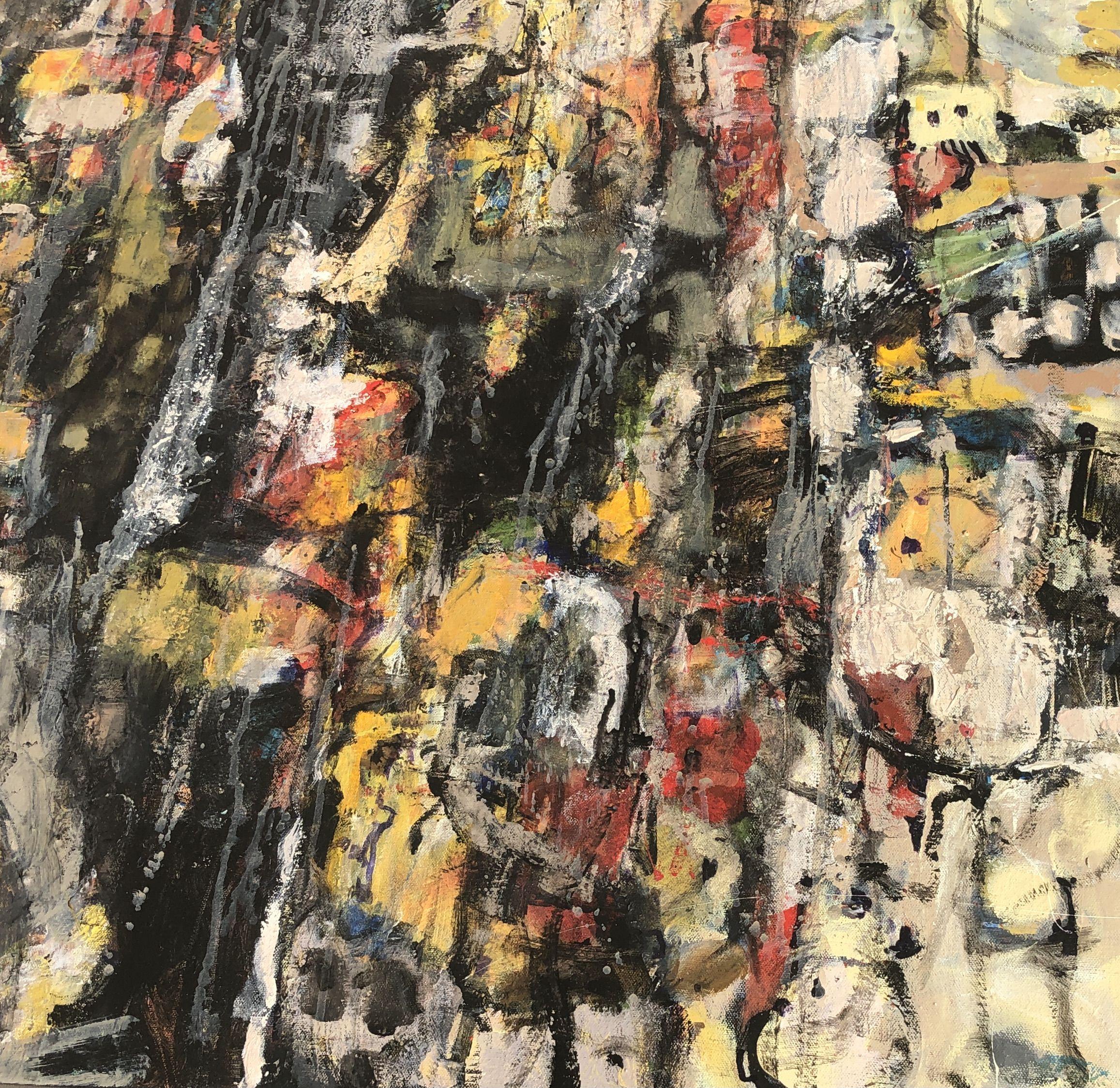 RENACIDO # 33, Pintura, Acrílico sobre lienzo - Painting Abstracto de Jeffrey Davies