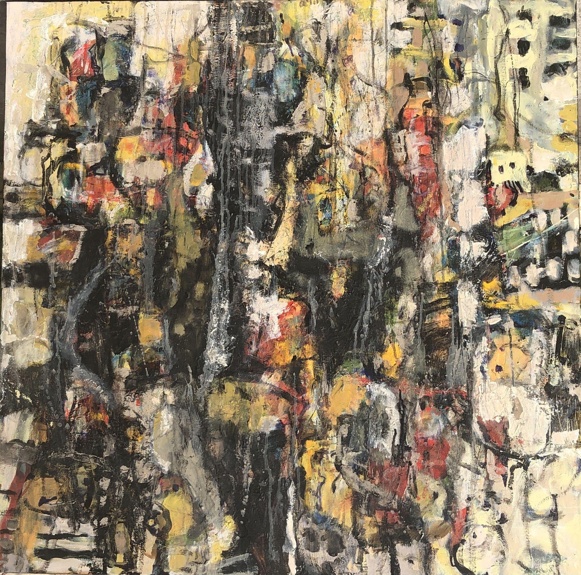 Abstract Painting de Jeffrey Davies - RENACIDO # 33, Pintura, Acrílico sobre lienzo