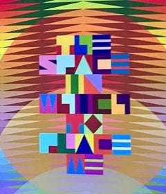 Jeffrey Gibson - The Space in Which to Place Me, Offset lithograph (Hand Signed)