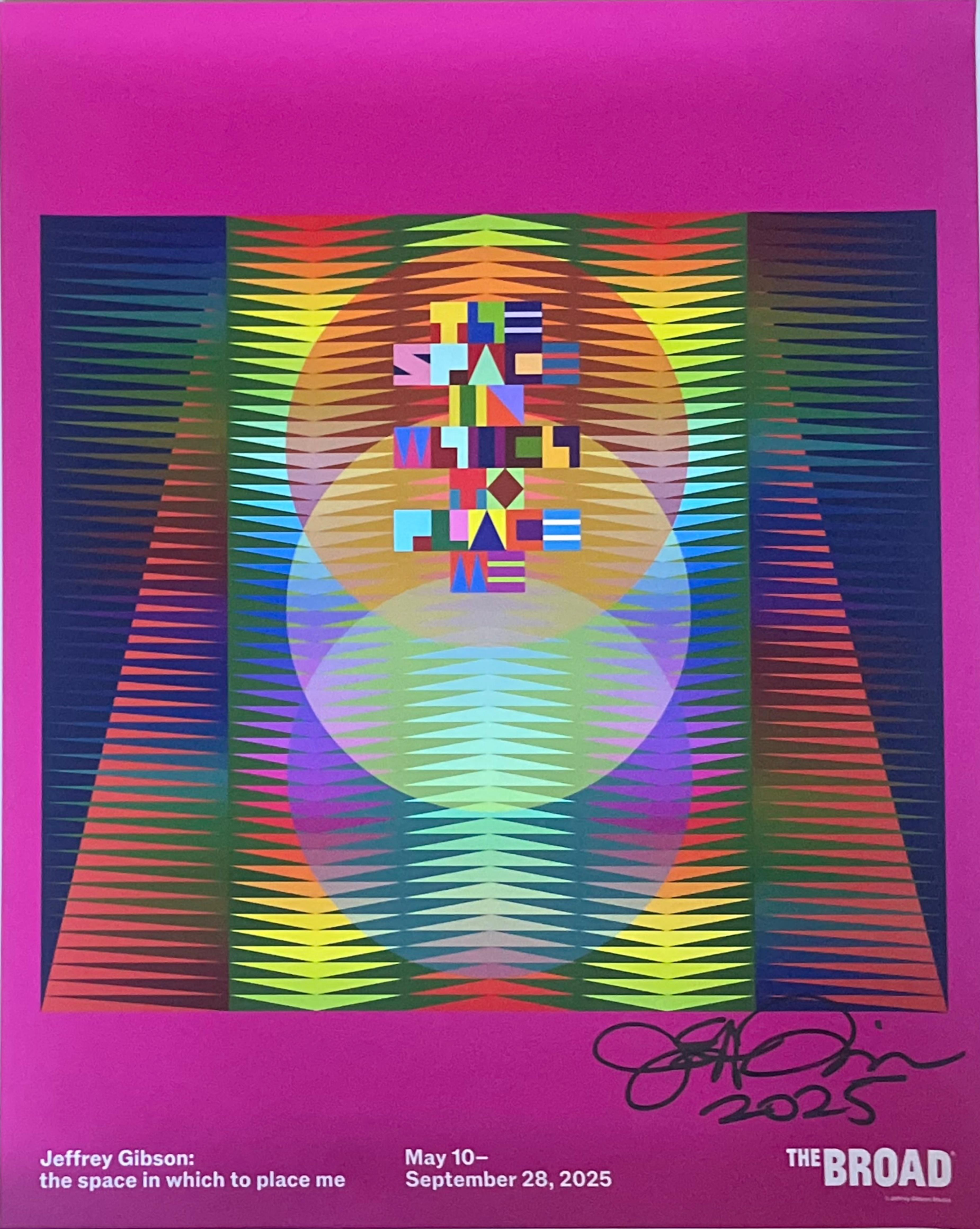Jeffrey Gibson - The Space in Which to Place Me, Offset lithograph (Hand Signed)