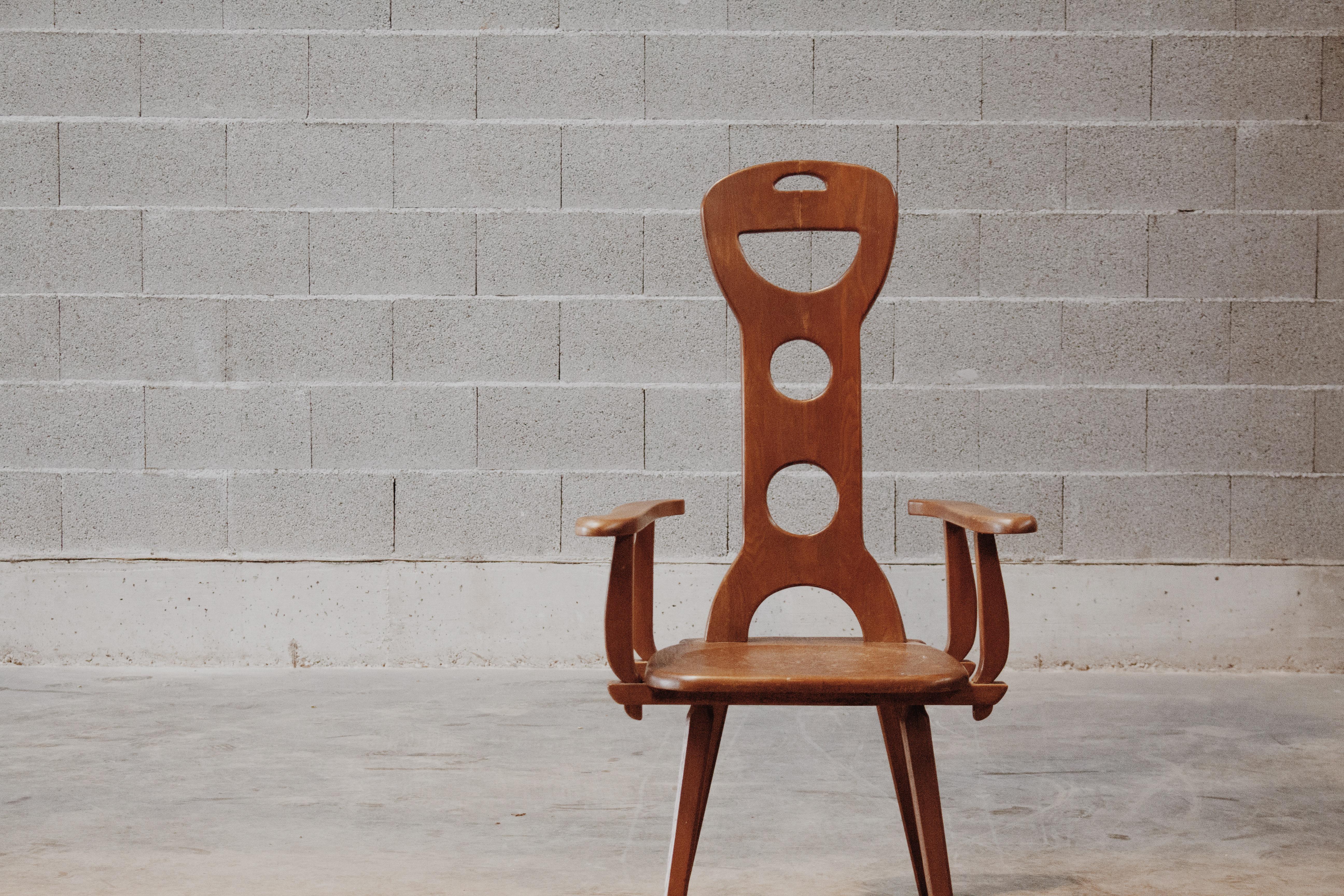 Jeffrey Greene Design Studio High Back Chair, 1930s 4