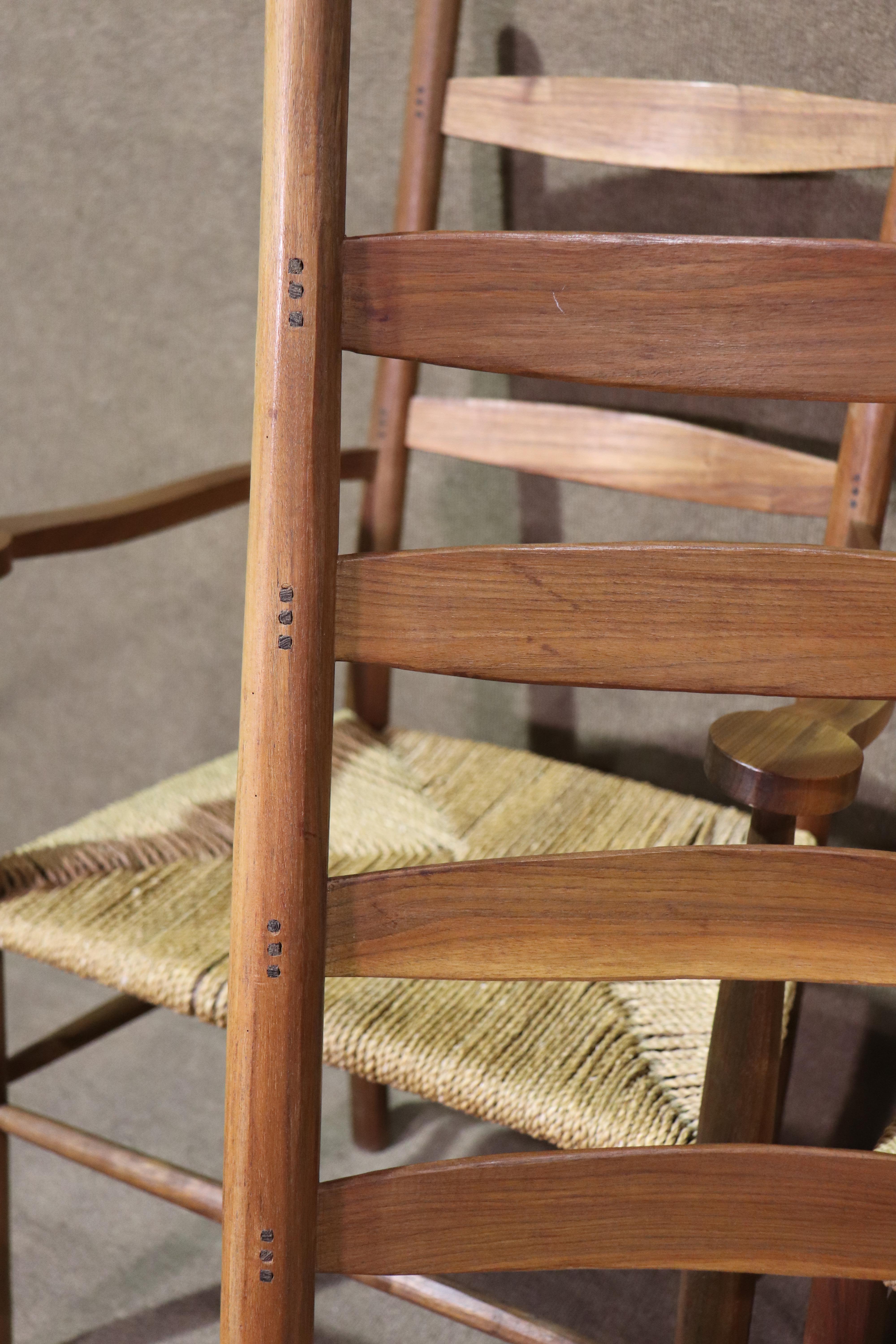 20ième siècle Jeffrey Greene Design/One Chaises Rush en vente