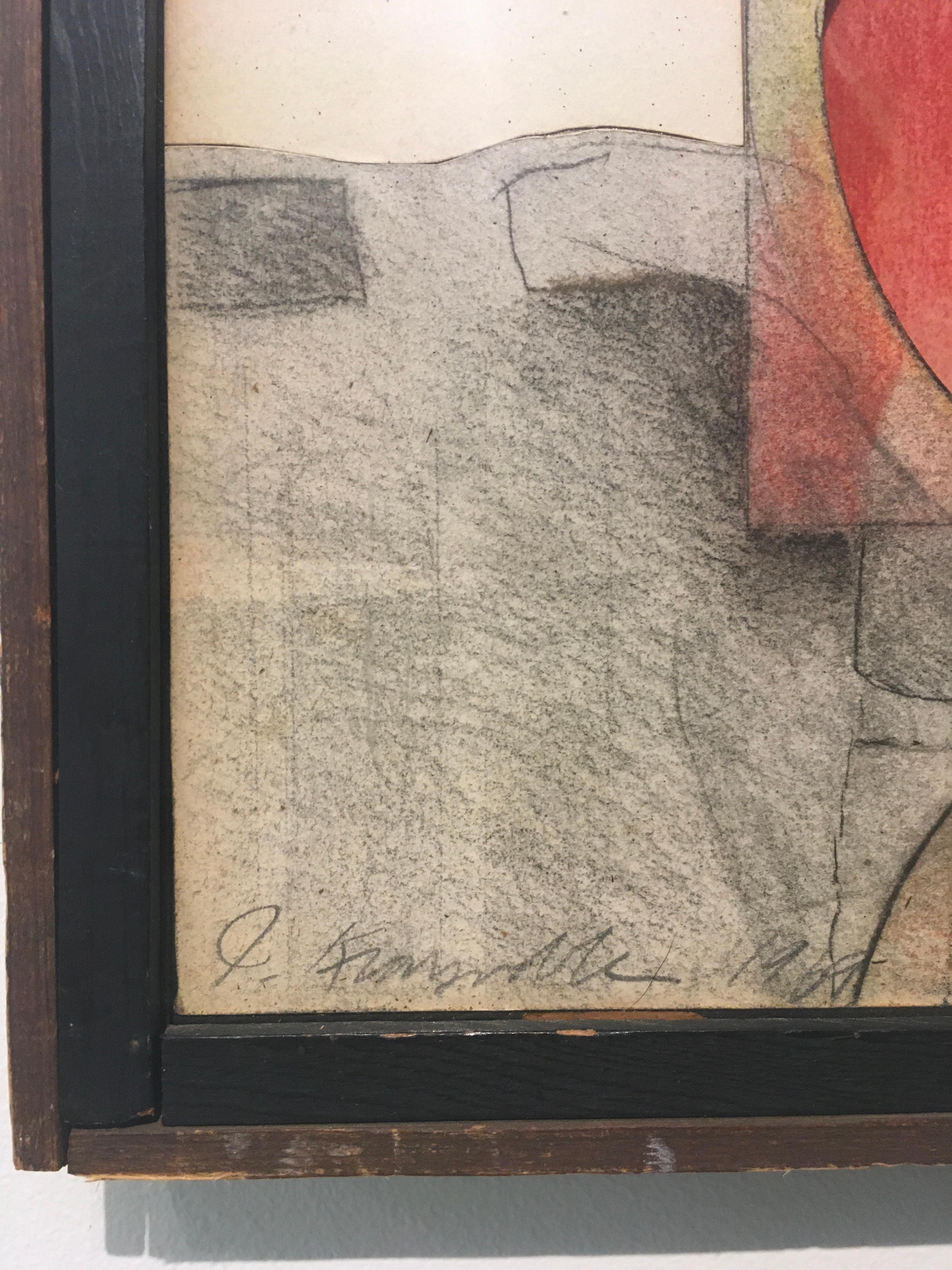 '3D Surrealist Mixed Media Portrait, ' by Jeffrey Kronsnoble, Mixed Media For Sale 4
