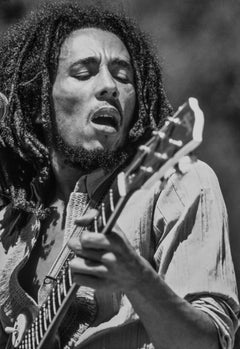 Retro Bob Marley, Classic Rock Photography Print by Jeffrey Mayer