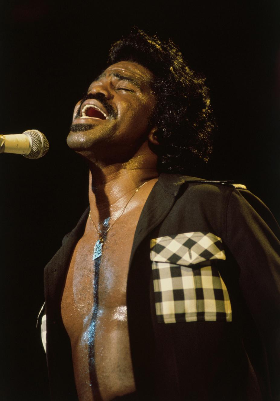 James Brown, Classic Rock Photography Print by Jeffrey Mayer