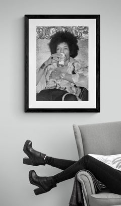 Jimi Hendrix, Ritratto, Fotografia rock stampata da Jeffrey Myer