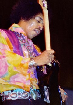 Jimi Hendrix, Bergfotografie-Druck von Jeffrey Mayer