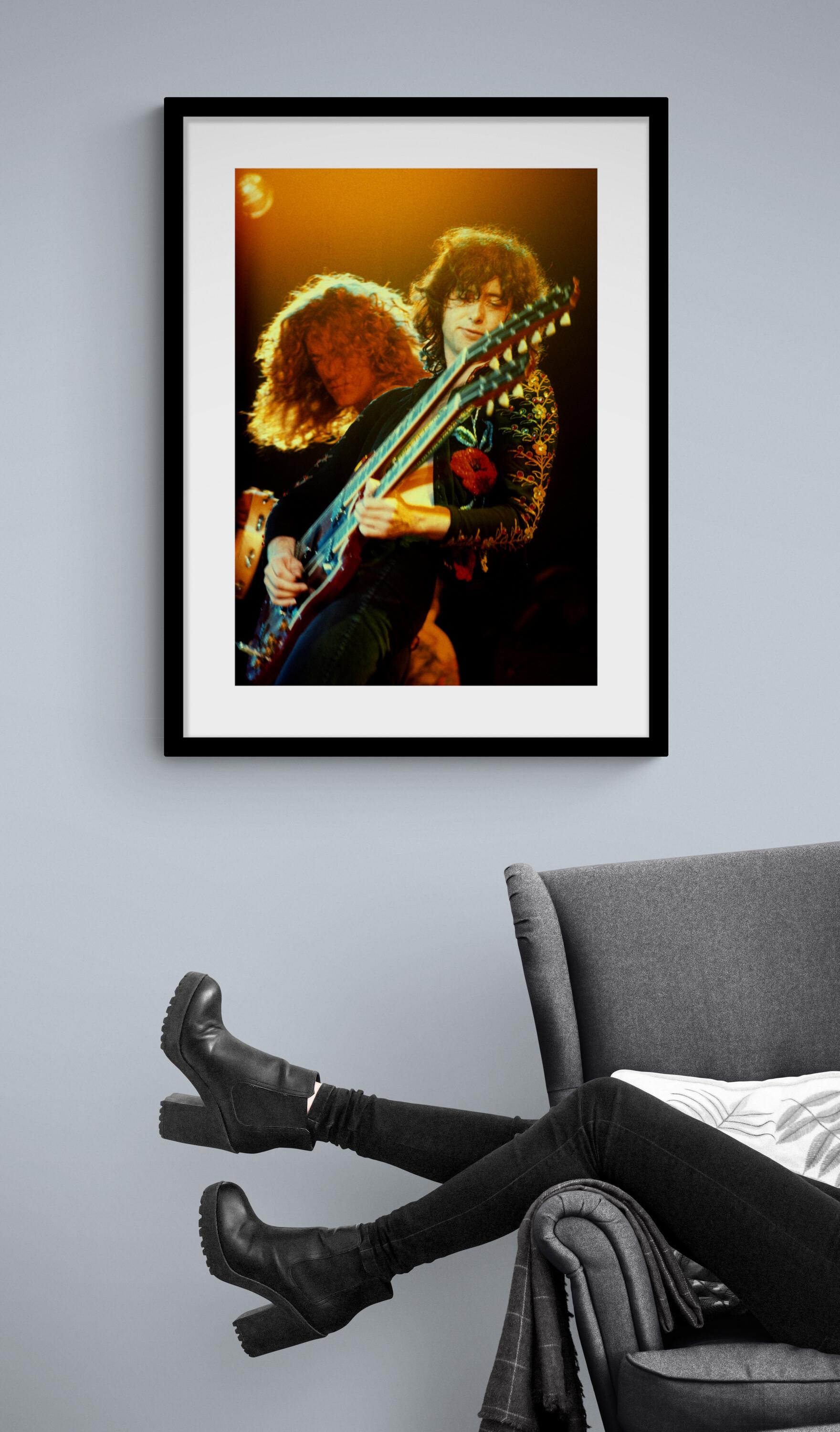 Led Zeppelin Photo #B2 - Fotografía nunca vista de Robert Plant y Jimmy Page - Photograph de Jeffrey Mayer