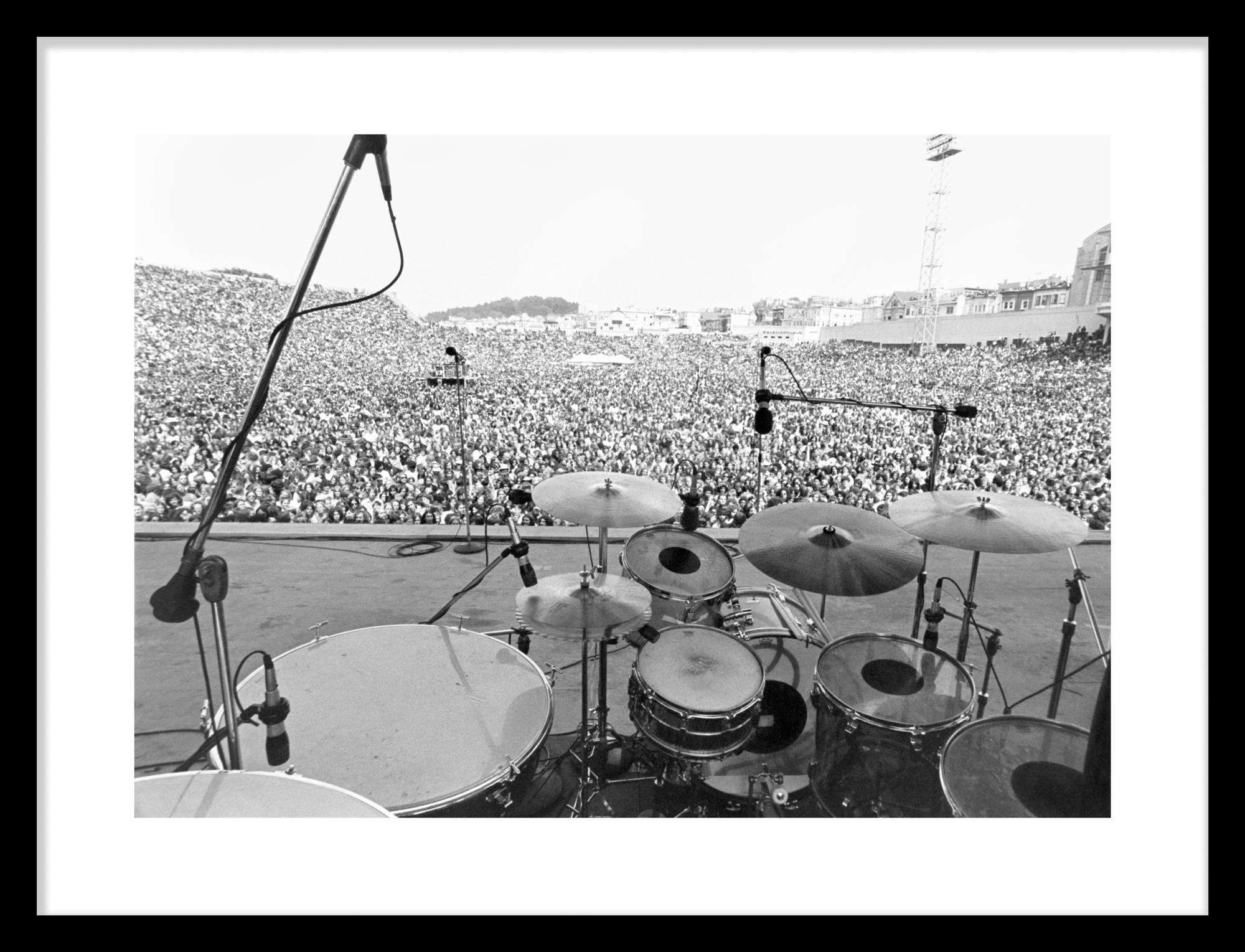 Foto de Led Zeppelin #C5 John Bonham Batería en el concierto del Estadio Kezar