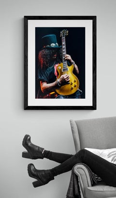 Slash, Rock and Roll Print by Jeffrey Mayer
